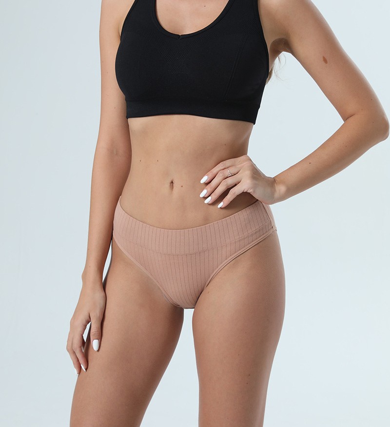Culotte String élastique Spanx Nude Lavande - Taille Haute - Neuf Avec étiquettes