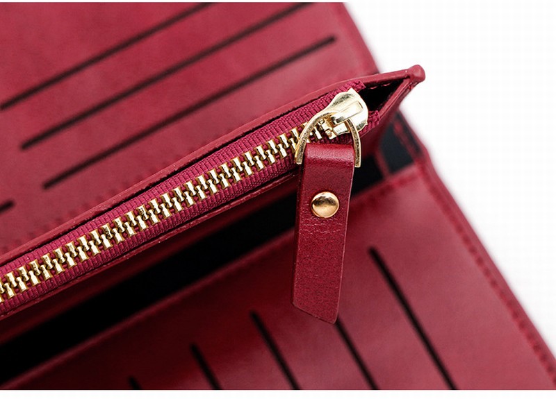 Porte-monnaie Compact Pour Femme - Avec Fermeture éclair, Compartiments Pour Cartes, Espèces, Pièces, Clés, Couleur Rose